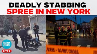 New York Stabbing LIVE Deadly Manhattan Stabbing Spree Leaves 2 Dead 1 Injured  NYC [upl. by Siulesoj69]