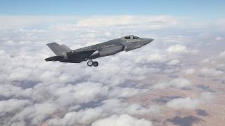 IAF Pilots Fly F35 Over Israel For the First Time [upl. by Ahsikin]