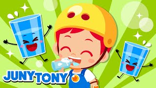 Bebamos Agua  Buenos Hábitos  ¡Mantente Hidratado  Canciones Infantiles  JunyTony en español [upl. by Rochus]