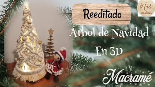 DIY árbol de Navidad en macrame reeditado [upl. by Medor181]