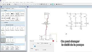 Montage dun circuit hydraulique trés simple détaillé sur FluidSim [upl. by Nebuer]