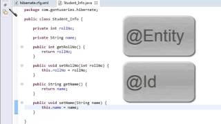 Hibernate Tutorial Part 4 b  How to create the first Hibernate Application in Eclipse  Hands on [upl. by Sirronal]