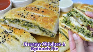 Chicken Pie RecipeChicken Pie Dough RecipeChicken Spinach Bake RecipeChicken Pie At Home [upl. by Featherstone616]