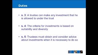 Equity amp Trusts  Powers and Duties of Trustees [upl. by Romney]