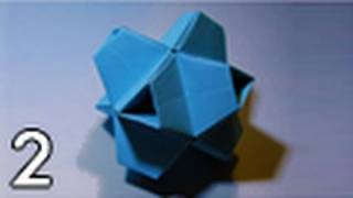 Origami Truncated Stellated Octahedron Folding Instructions  Part 1 [upl. by Fernandes]