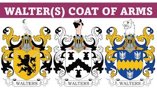 Walters Coat of Arms amp Family Crest  Symbols Bearers History [upl. by Ario]