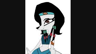 AT Tzipporah The Prince of Egypt as a anthro saluki Vivziepop style [upl. by Hamo454]