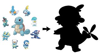 All Water Starters Pokémon Fusion Gen 1 to Gen 9 [upl. by Rochkind]