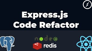 Expressjs Code Refactor  Part 8 [upl. by Oiramal191]