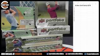 2024 Upper Deck Portfolio SP Game Used amp UD Flagship Golf 6Box Combo Random Serial [upl. by Irved]