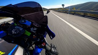 Yamaha R1 VS Highway 18 Uncut [upl. by Mazman]