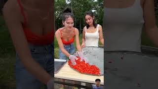 Home Made Chili Sauce Recipe cooking cookingvideo cookingshorts [upl. by Tereve815]