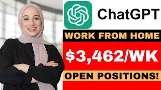 NEW CHATGPT JOBS  REMOTE HIRING NOW  WFH 2025 [upl. by Anuaik]