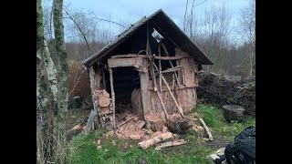 2 nights camping and storm damaged cabin [upl. by Manup]