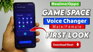 First Look of RealmeOppo Game Space Voice Changer Feature [upl. by Ahcsim838]