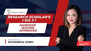 Research scholar’s I612 J1 Hardship Waiver Approved [upl. by Lebama]