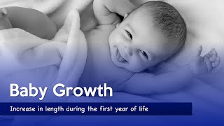 Baby Growth Increase in length during the first year of life [upl. by Odo]