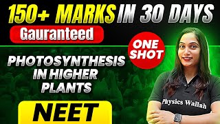 150 Marks Guaranteed PHOTOSYNTHESIS IN HIGHER PLANTS  Quick Revision 1Shot  Botany for NEET [upl. by Atoel447]