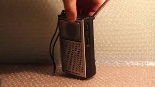 National Panasonic RF 505 vintage radio quick test [upl. by Rollins247]