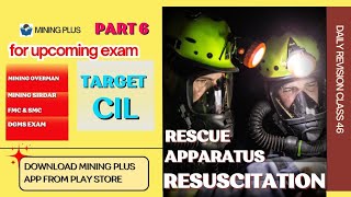 RESCUE APPARATUSMCQS FOR UPCOMING VACANCYMSOMFMCSMC EMT VO2  MINING PLUS [upl. by Audi308]