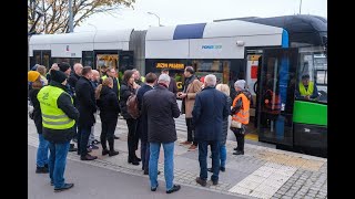 Przejazd techniczny tramwajem ul Kolumba [upl. by Oyam]