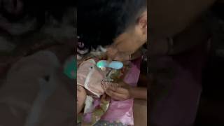 Baby nail trimming baby shorts familyvlog nailtrimming mallu [upl. by Raleigh]