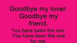 james blunt  goodbye my lover lyrics [upl. by Gladi286]