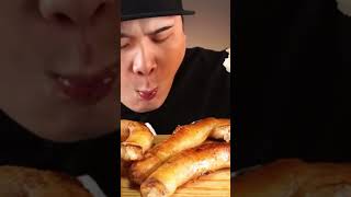 Eating Pork Intestines Mukbang  asmr eatsounds eatingvideos food eatingsounds yt mukbang [upl. by Ennahgiel955]