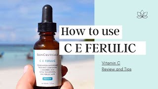 How To Use SkinCeuticals C E Ferulic Vitamin C Serum  Phloretin Silymarin C F Mississauga Canada [upl. by Cha]