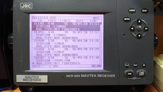 ГДЕ НАЙТИ И КАК ВЫБРАТЬ СТАНЦИИ NAVTEXHOW TO INSERT THE CORRECT NAVTEX STATIONSJRC NCR333 [upl. by Evslin]