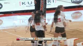 UTRGV Volleyball Sweeps Incarnate Word on Senior Night with Rowdy Crowd Watching [upl. by Elwin]