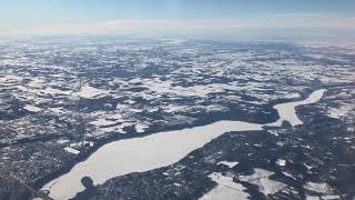 Delta Air Lines flight DL1618 takeoff from MinneapolisSt Paul International Airport MSPMSPDTW [upl. by Erikson]