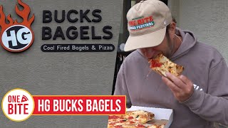 Barstool Pizza Review  HG Bucks Bagels Warminster PA [upl. by Aisatan]