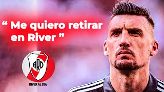 Armani quot Quiero retirarme en RIVER quot ⚪🔴  Armani RENOVÓ con River  River Al Día ⚪🔴 [upl. by Itsym]