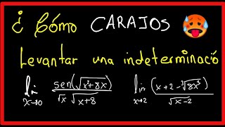 COMO levantar una INDETERMINACIÓN cualquier indeterminación 00 u otra [upl. by Ttej503]