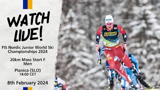 LIVE U23 FIS Nordic Junior World Ski Championships 2024  20KM Mass Start F Men [upl. by Misty]