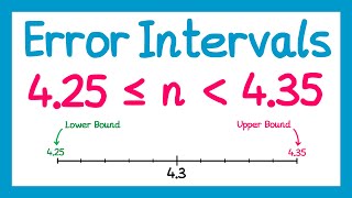 Error Intervals  GCSE Maths [upl. by Halimaj242]