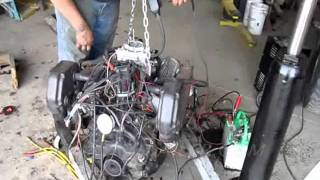 MERCRUISER MARINE V8 350 TEST RUN FULL THROTTLE OPEN EXHAUST SOLD [upl. by Palestine]