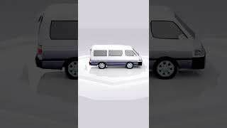 Low poly TOYOTA HIACE WAGON SUPER [upl. by Eem]