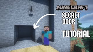 Easy Secret Door Minecraft Minecraft Tutorials [upl. by Sila]