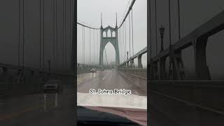 St Johns Bridge Portland Oregon stjohnsbridge portlandoregon [upl. by Arraeit]