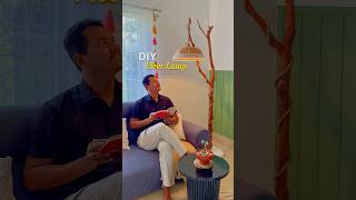 Dry tree branch se banaya Floor Lamp💡 diy diycrafts youtubeshorts shorts diybyjeet [upl. by Sibbie415]