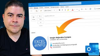 Cómo crear y configurar un FIRMA DE CORREO en Microsoft Outlook [upl. by Eolhc138]