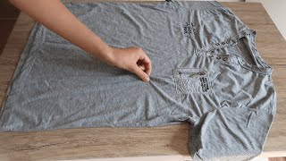 How to Fold a TShirt in 2 Seconds [upl. by Acinor]