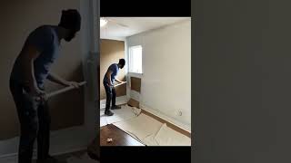 How to paint  roller technicsviralshort wallpaiting 1millonviwes painting [upl. by Hallett583]