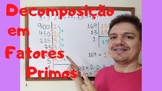 Decomposição em Fatores Primos  FATORAÇÃO  Exercícios e Exemplos  6º ano  Aula 25 [upl. by Akinnor360]