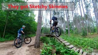 A Certain amount of crazy in every ride  Mountain Bike Adventure  Barrie sports Complex Trails [upl. by Yllrebmik]