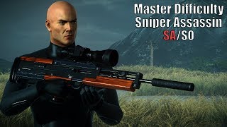 HITMAN 2 Master Difficulty Nightcall  Sniper Assassin From Distance Silent Assassin Suit Only [upl. by Scevo]