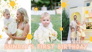 SUNDAYS FIRST BIRTHDAY PARTY The best day celebrating our tiny queen [upl. by Ettegirb]