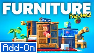 The BEST FURNITURE ADDON Brings 1000 items to Minecraft Bedrock Edition [upl. by Reo]